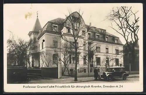 AK Dresden, Professor Grunert`sche Privatklinik für chirurgisch Kranke, Chemnitzerstrasse 176