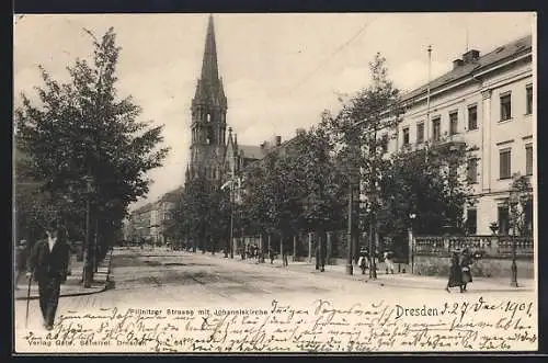 AK Dresden, Pillnitzer Strasse mit Johanniskirche