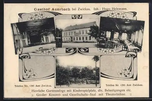 AK Zwickau, Gasthof Auerbach von H. Helemann