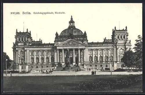 AK Berlin-Tiergarten, Reichstagsgebäude