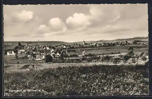 AK Zepfenhan, Ortsansicht aus der Ferne