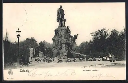 AK Leipzig, Bismarck-Denkmal