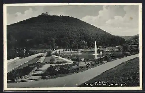 AK Annweiler, Ludwig-Siebert-Anlage mit Trifels