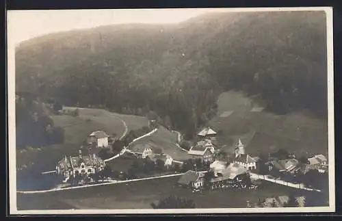 Foto-AK Todtmoos, Totalansicht aus der Vogelschau