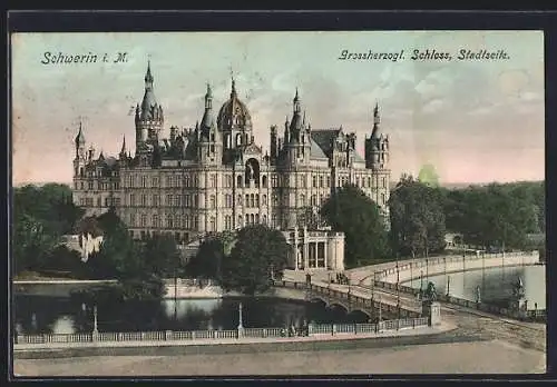 AK Schwerin / Meckl., Grossherzogliches Schloss