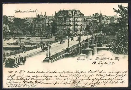 AK Frankfurt a. M., Untermainbrücke