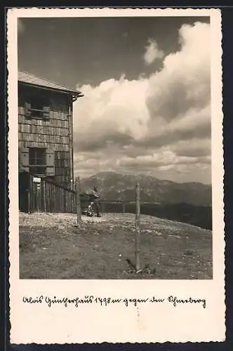 AK Alois Güntherhaus, Berghütte gegen den Schneeberg