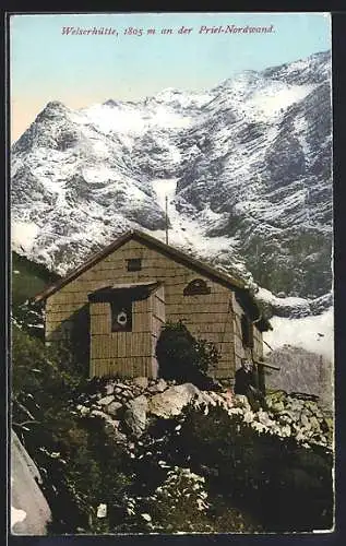 AK Welserhütte, Berghütte an der Priel-Nordwand