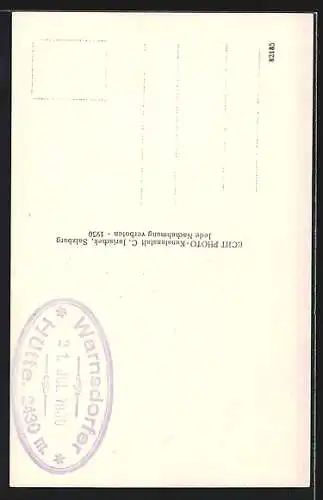 AK Warnsdorfer Hütte, Berghütte an der Dreiherrenspitze