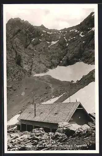 AK Wiener-Neustädter Hütte, Berghütte und Aufstieg zur Zugspitze