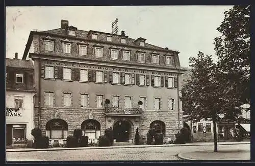 AK Saalfeld i. Thür., Mauxion-Hotel Roter Hirsch