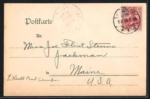 AK Hannover, Bödekerstrasse mit Hotel von Friedrich Balke