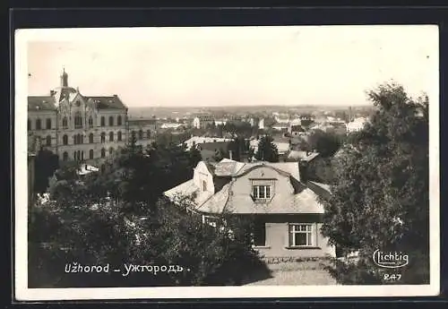 AK Uzhorod, Teilansicht mit Blick über die Dächer