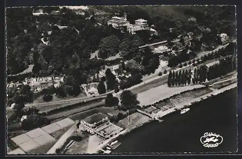 AK Baldeneysee, Bootshaus und Hotel Villa Hügel