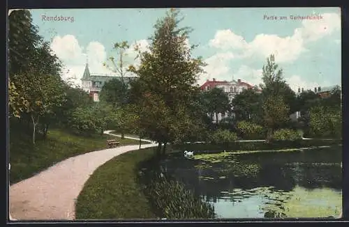 AK Rendsburg, Partie am Gerhardsteich