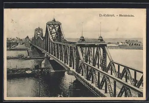 AK Duisburg-Ruhrort, Rheinbrücke