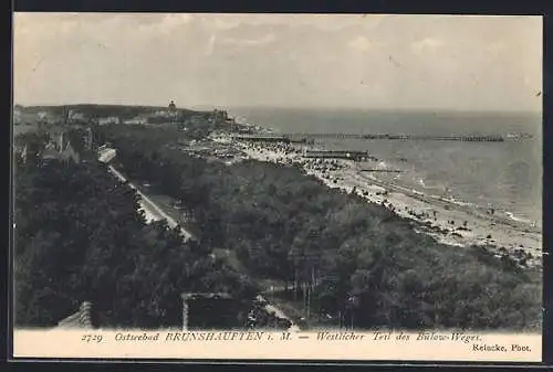 AK Brunshaupten i. M., Ostseebad, Westlicher Teil des Bülow-Weges