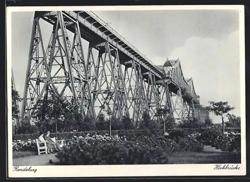 AK Rendsburg, Partie unter der Hochbrücke