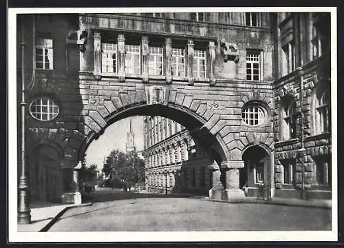 AK Leipzig, Neues Rathaus an der Lotterstrasse