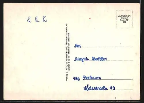 AK Köln-Brück, Szenen aus der Konrad-Adenauer-Siedlung