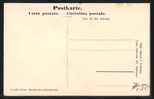 AK Escholzmatt, Ortsansicht im Winter