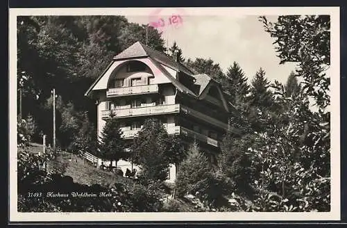 AK Mels /St. Galler Oberland, Kurhotel Waldheim im Sonnenschein