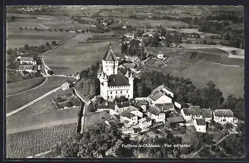 AK Vufflens-le-Chateau, Vue aérienne