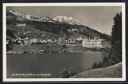 AK St. Moritz-Dorf, Ansicht mit Chantarella