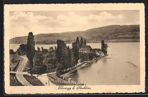 AK Glarisegg b. Steckborn, Teilansicht am See