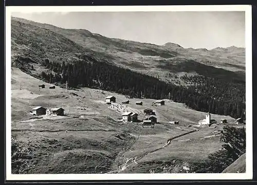 AK Safien-Thalkirch, Ortsansicht am Berghang