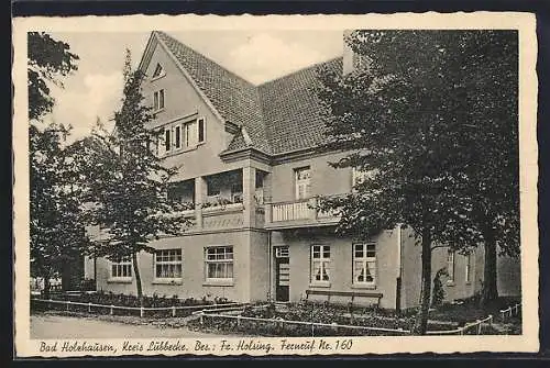 AK Bad Holzhausen /Lübbecke, Hotel Kurhaus von Fr. Holsing