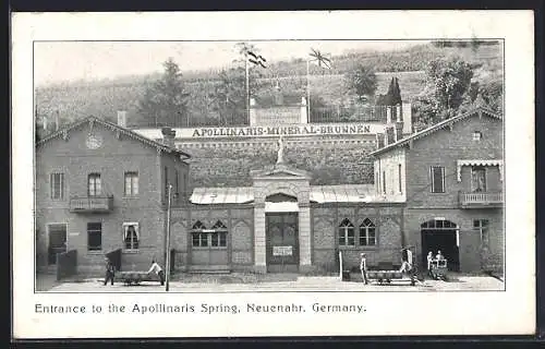 AK Neuenahr, Eingang Apollinaris-Mineral-Brunnen