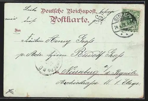 Lithographie Köln, Gürzenich, Rathaus