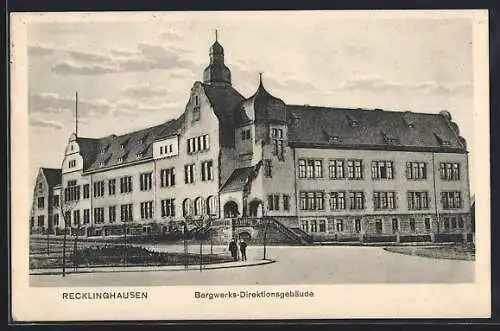 AK Recklinghausen, Blick aufs Bergwerks-Direktionsgebäude