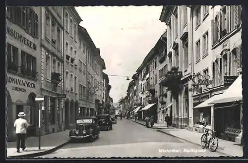 AK Winterthur, Marktgasse mit Apotheke