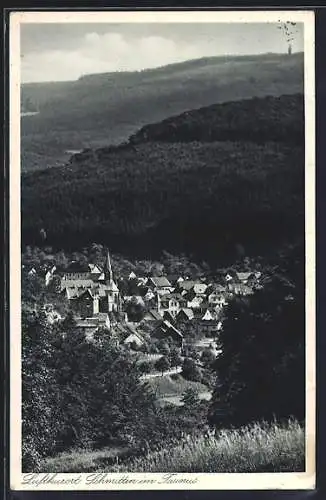 AK Schmitten / Taunus, Panoramablick auf den Ort