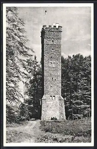 AK Felsberg /Odenw., Aussichtsturm auf dem Felsberg