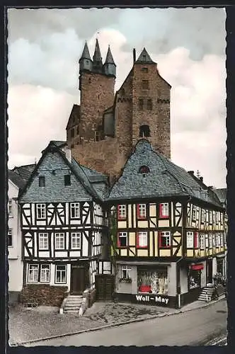 AK Diez an der Lahn, Marktplatz mit Schloss