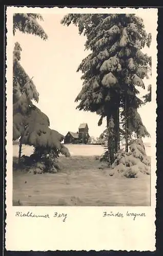 AK Elleben-Riechheim, Ansicht im Winter