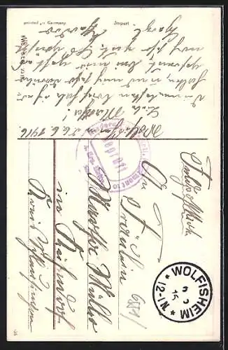 AK Fröhliche Pfingsten, Kleines Mädchen mit Blumenstrauss