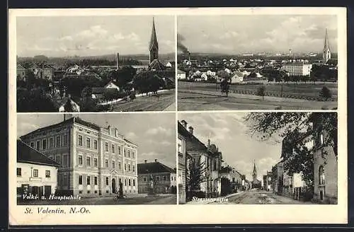 AK St. Valentin, Volks- & Hauptschule, Ortsansichten