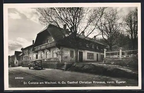 AK St. Corona am Wechsel, Gasthof Christian Kronaus