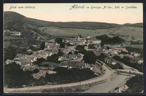 AK Alland im Gebirge, Panorama, Blick vom Oelberg