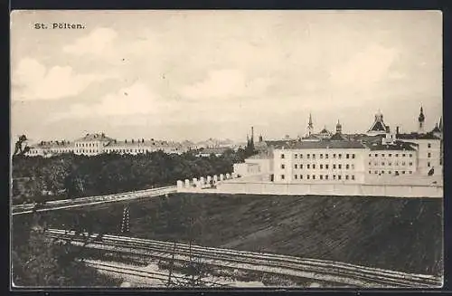 AK St. Pölten, Teilansicht mit Schloss