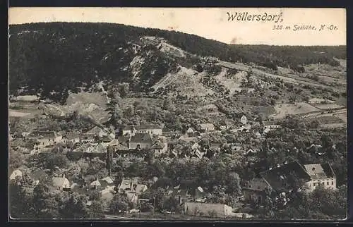 AK Wöllersdorf /N.-Oe., Teilansicht mit Kirche