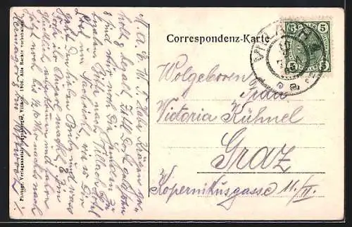 AK Steindorf a. O., Blick auf den Ort
