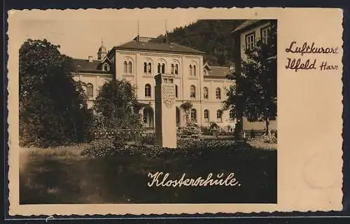 AK Ilfeld /Harz, Blick auf die Klosterschule