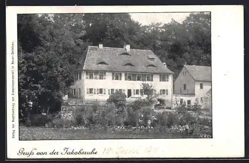 AK Neuendettelsau, Gasthaus Jakobsruhe, Aussenansicht