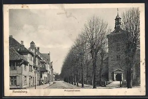 AK Rendsburg, Blick in die Prinzenstrasse