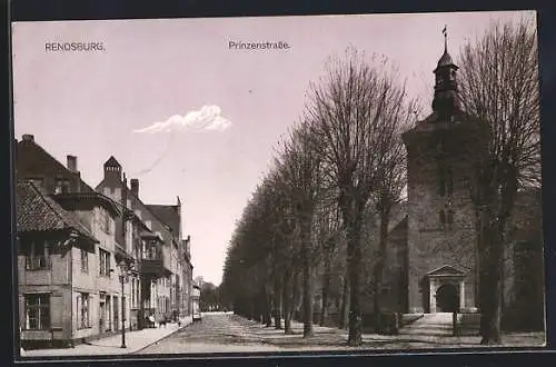 AK Rendsburg, Blick in die Prinzenstrasse